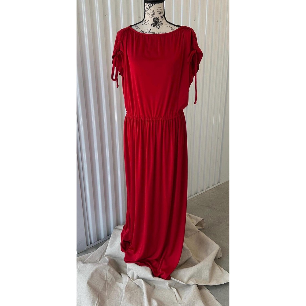 Disco Dress in Red Hot Red, 1970s